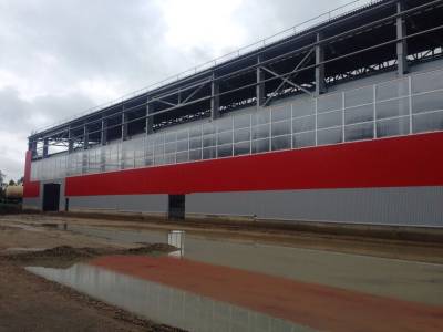 Строительство прямостенных ангаров